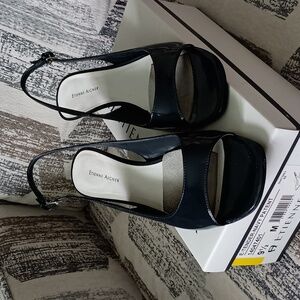 Etienne Aigner Navy Patent Shoes